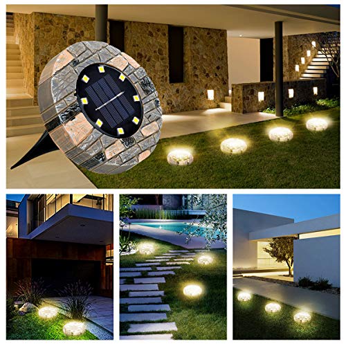 GLIME Solar Bodenleuchte 8er Warm Weiß – Bild 8