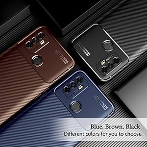 BRAND SET Cover per Oppo A53/A32 2020 Ultrasottile Silicone Protettiva Cover in Fibra di Carbonio Soft Rubber Custodia… - immagine 8
