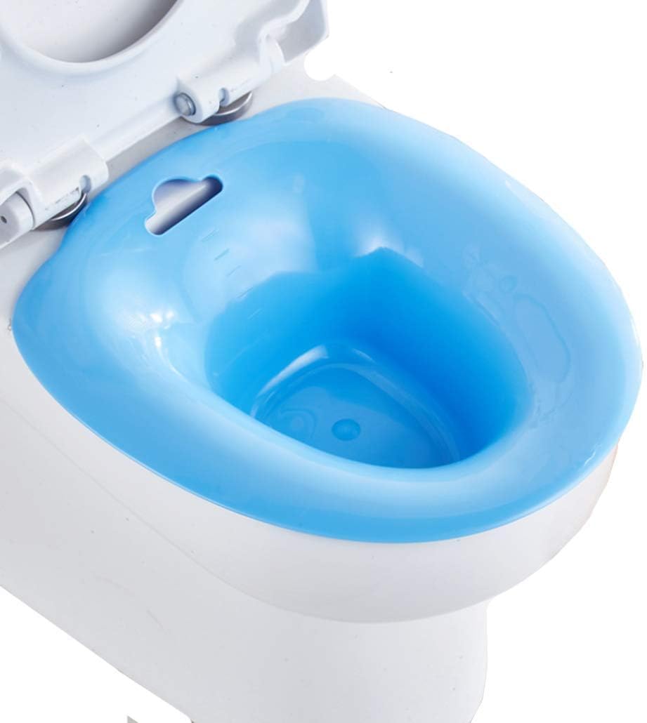 Lifevv Sitz Bath Over-The-Toilet Perineal Soaking Bath for Hemorrhoidal Relief for Pregnant Women for The Elderly Ideal for Post-Episiotomy Patients