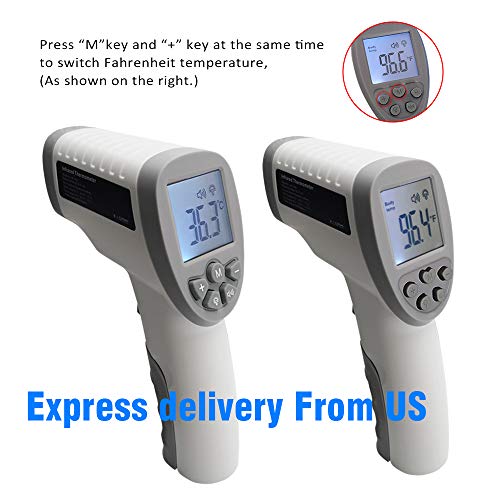 Sanvaree 2 Pack Infrared Forehead Ear Thermometer for Adults Kids Baby