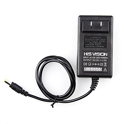 HISVISION Security Camera Power Supply Adapter 12V 2.5A 100V240V AC to