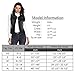 MISS MOLY Women's Black Denim Vest Jean Jackets Cropped Washed Classic Vintage Western Pockets S