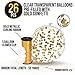 Gold Confetti Balloons, Ribbon Roll & Flower Clips – Helium Latex Balloons Ideal for Wedding, Birthday, Graduation & Bachelorette Party Supplies – Confetti Pre-filled Party Decorations | 32 Packs Set