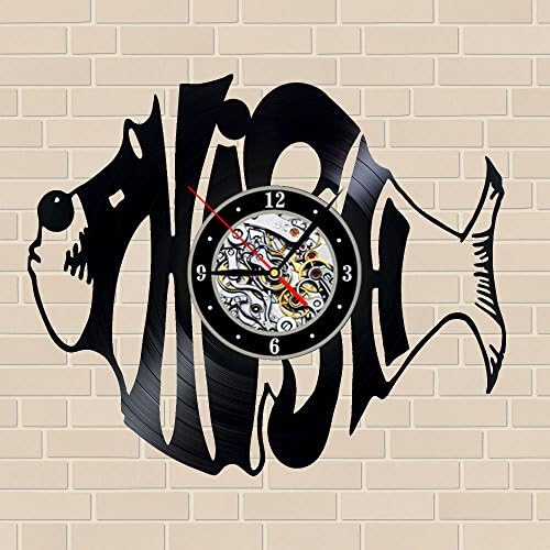 Phish_Best Wall Clock_12" (30cm) Wall Clock Made Of Vinyl Record, Black