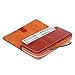 Yafeige Large Luxury Women's RFID Blocking Tri-fold Leather Wallet Zipper Ladies Clutch Purse(1-Waxed Vegetable Tanned Brown)
