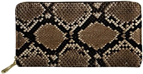 Mumeson Animal Fur Pattern Women Long Wallet RFID PU Leather Clutch Purse