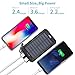 Solar Charger 10000mAh, F.Dorla Portable Solar Power Bank with 5V USB Ports, Durable Solar Phone Charger Plus Flashlight(SOS) for Outdoor Activity/Power Blackout (Waterproof)