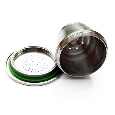 VERY100 Nespresso Edelstahl Nachfüllbar nespresso Kaffee Kapsel und Füllgriff