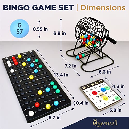 Queensell Bingo Game for Adults Bingo Set Best Board Games with