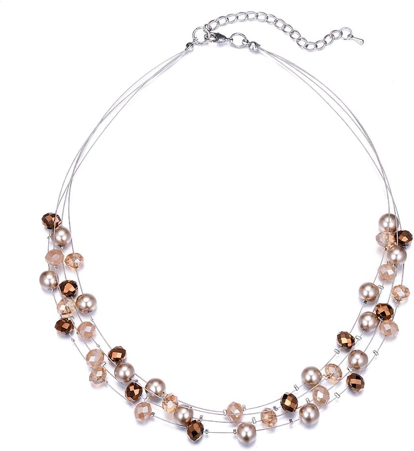 Pearl Beaded  Choker Necklace