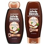 Garnier Whole Blends Coconut Oil & Cocoa Butter Smoothing Shampoo & Conditioner Set, 12.5 Fl. Oz. Each