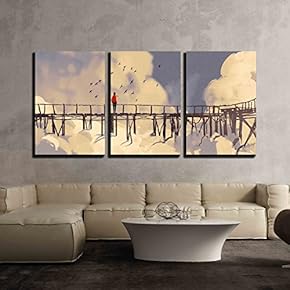 3 Piece Canvas Wall Art - Queen of Spades Playing Card - Modern Home Art Stretched and Framed Ready to Hang - 16"x24"x3 Panels