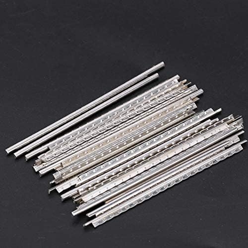 24Pcs Electric Guitar Fret Wire, 2.8mm Cupronickel Fretwire Musical Instrument Accessories for Fender Strat Tele Electric Guitar Bass