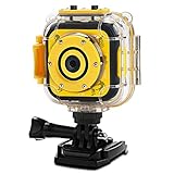 PROGRACE Children Kids Camera Waterproof Digital Action Camera for Boys Girls