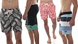 Alpine Swiss Mens Boardshorts Swim Trunks Hybrid Short With Pockets