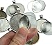 20 Counts 30mm Round Circle Bezel Pendant Trays with 20 Counts Glass Cabochon Round Dome Tiles for Jewelry Making, 40 Counts by Shxstore
