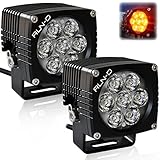 RUN-D Amber Cube Led Driving Lights 3 inch CREE Off
