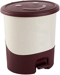 Bote de Basura con Pedal de plástico con Bote de Basura Tapa Baño de la