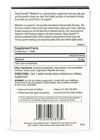Amazon.com: Sleep Soundly Melatonin 10mg, Fast Acting, Extended ...