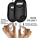 ZekPro Emergency Personal Alarm [EXTREME SOUND] 130 dB Premium Quality Portable with LED Light - Self Defense Keychain For Kids Women Elderly Protection - Best Survival Whistle - Black