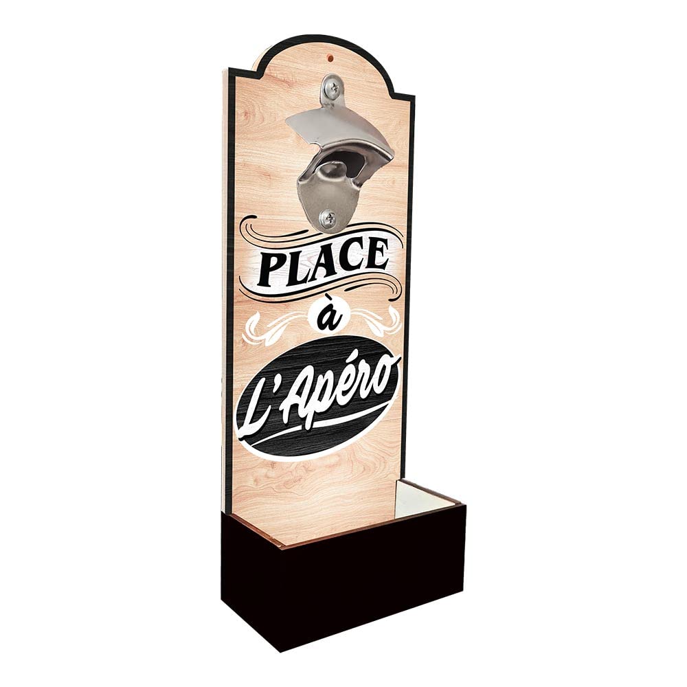 STC Wooden Wall-Mounted Bottle Opener 30 cm