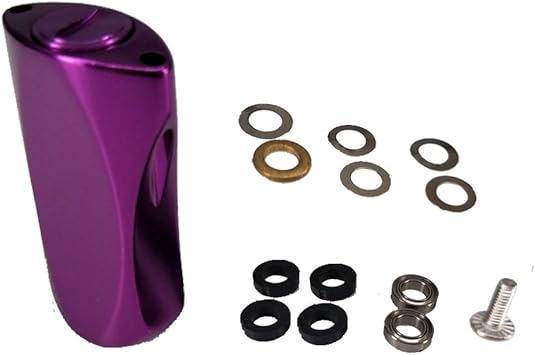 Amazon リール ハンドルノブ 高感度アルミ シマノ ダイワ アブ用ハンドルノブ 汎用 5色オプション パープル Carry スピニングリールパーツ