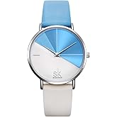 SHENGKE Simplicity Creative Women Watch Genuine Leather Elegant Women Watches Ladies Business Wristwatch