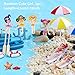 Shellvcase Dollhouse Decoration, Beach Style Miniature Ornament Kits Set for DIY Fairy Garden Dollhouse and Plant Decoration (17 Pieces )