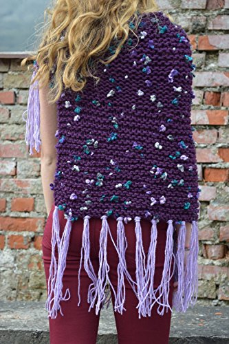 Frauen-gestrickt-Poncho-Strick-Capelet-Schal-Sommer-lila-Schultern-Wrmer-Strick-Poncho-Strickwaren-Braut-bis-Frauen-jugendlich-Mdchen-Poncho-Mdchen-zucken-capelet-Kap-Umhang-pelerine-Herbst-Achselzuck