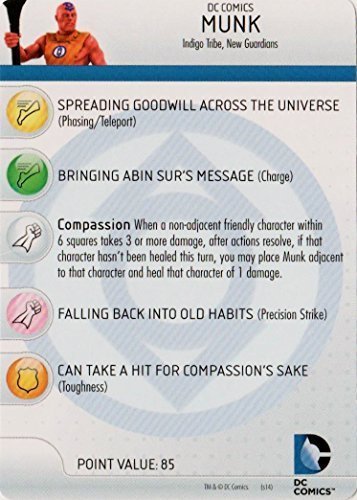 Heroclix DC War of Light #018 Munk Figure Complete with Character Card