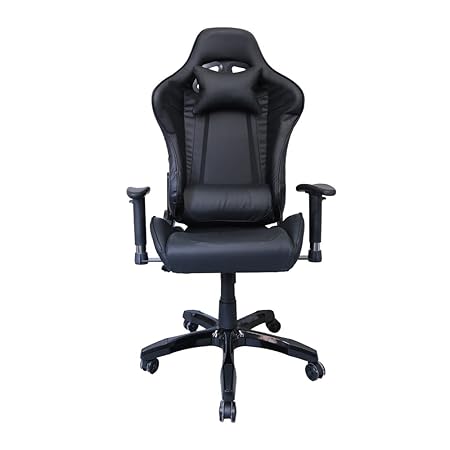 huigou HG Bürodrehstuhl Racing Stuhl Chefsessel Premium Gepolsterte Armlehnen Belastbarkeit 200 kg Ergonomischer Einstellbare