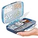 Moisture Proof Pill Sorter Organizer Box Dispenser Home Supplement Holder Portable Vitamin Jumbo Size 8 Compartment Airtight Travel Pill Container Daily Medicine