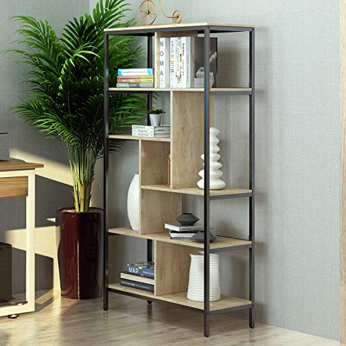 VIPEK Bookshelf 5 Tier Bookcase Book Rack Shelf Modern Cube Storage