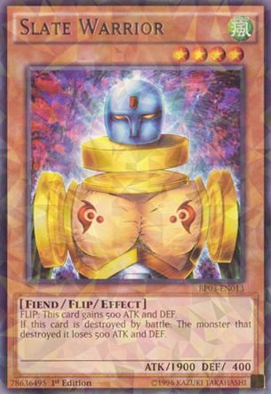 Yu-Gi-Oh! - Slate Warrior (BP03-EN013) - Battle Pack 3: Monster League - 1st Edition - Shatterfoil