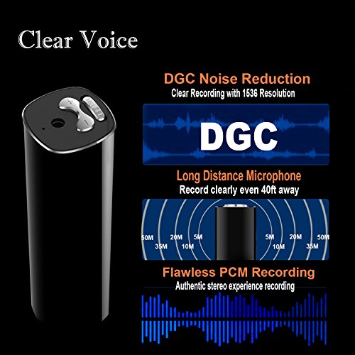 image for Mini Digital Voice Recorder,8GB Voice Activated Recorder 365 Standby 8
