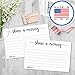321Done Share a Memory Card (50 Cards) 4x6 - for Celebration of Life Birthday Anniversary Memorial Funeral Graduation Bridal Shower Game - Made in USA - White
