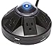 Accell Powramid USB Surge Protector - 2 USB Charging Ports (2.1A), 6 Outlets, 6-Foot Cord, 1080 Joules, UL Listed - Black Grounded Extension Cord Power Strip (D080B-015K)