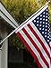 American Signature Flag Pole 5 Ft - Aluminum Spinning Tangle Free Flagpole for Sale! - Wall Mount Flagpole for Residential or Commercial. (White, 5')
