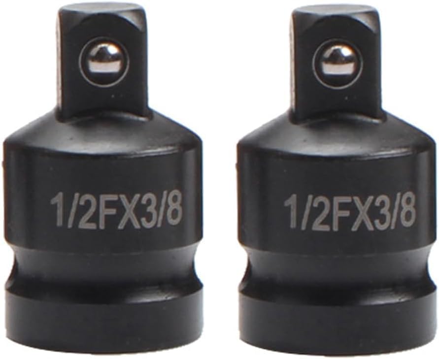 2 PCS Impact Socket Adapter Set - 1/2 to 3/8 & 3/8 to 1/2 Driver Conversions