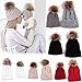 GBSELL Mom And Baby Winter Knitting Keep Warm Hat Sport Cap (Khaki)