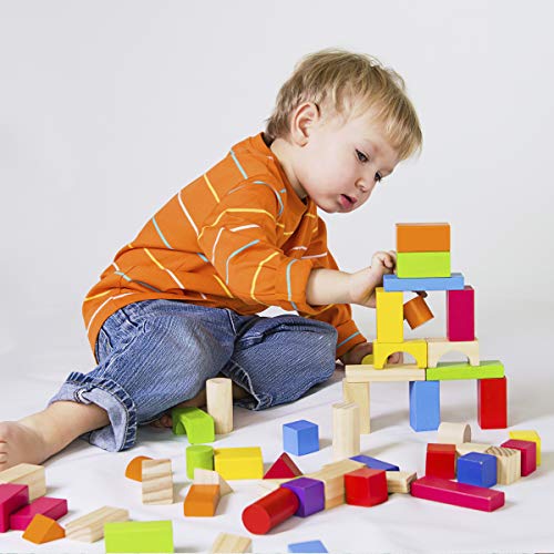 image for Hey! Play! (HEYP0 80-Z0017061006 Wooden Blocks-Classic Building Set wi