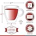 Eparé Glass Espresso Cups - Set of 4 Double Walled Espresso Cups with Handle - 2 oz Single Shot Latte Glasses Cup - Clear Double Insulated Coffee or Cappuccino Mug