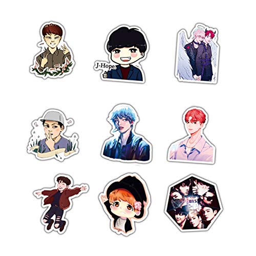 50pcs bts stickers variety vinyl car sticker motorcycle bicycle luggage decal graffiti patches skateboard stickers for laptop stickers for kid and adult bts pricepulse