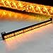 Xprite 27 Inch Amber LED Emergency Traffic Advisor Strobe Light Bar, 21 Flashing Patterns w/Suction Cup Mount, Windshield Deck Caution Warning Hazard Safety Lightbar for Construction Vehicles Trucks