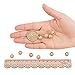 NBEADS 10pcs 10mm Brass Clear Gemstones Cubic Zirconia CZ Stones Pave Micro Setting Disco Ball Spacer Beads, Round Bracelet Connector Charms Beads for Jewelry Making