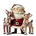 Enesco Jim Shore Santa Hugging Rudolph & Clarice Figurine, 4.9