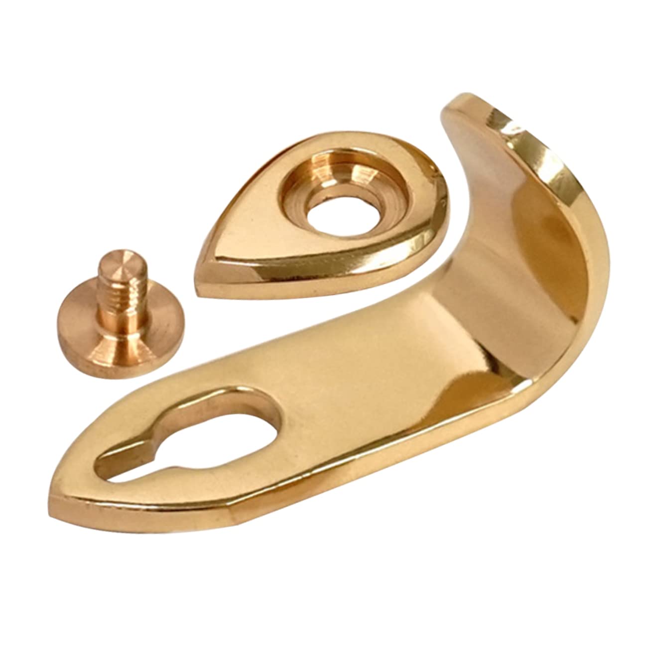 JOINPAYA 1 Set Saxophone Finger Rest Alto Saxophone Thumb Rest Tenor Saxophone Hook Clarinet Thumb Hook Sax Cushion Pad Recorders Musical Instruments Sax Thumb Rest Finger Cot Metal Wooden