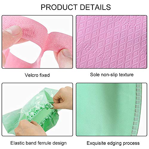 FOONEE Waterproof Rain Boot Shoe Cover Overshoes, Reusable Snow Shoe Covers & Binding with High Tube Overshoes for Men/Women/Children