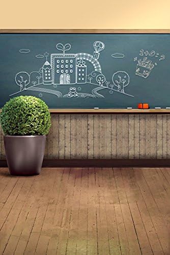 5x6.5ft(150x200cm) Mini Baby Children Photography Blackboard Shool Background Photo Studio Backdrops LK 3954