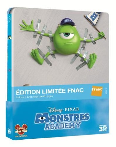 Monstres Academy Combo Bluray 3d & 2d Edition Speciale Fnac Inclus Livret 68 Pages